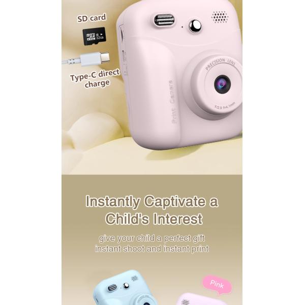 Rechargeable Childrens Printable Camera Toy 1300mAH Video Recorder OEM