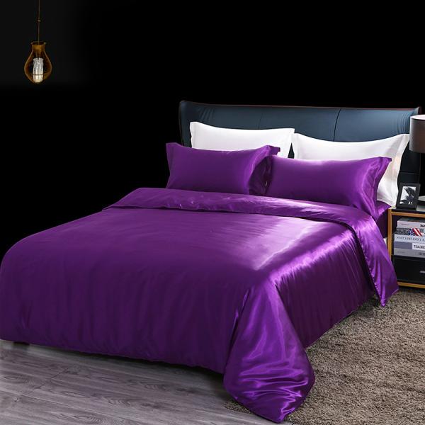 Full Size 4 Pcs 19mm Nordic Pure Mulberry Silk Bedding Set Customized
