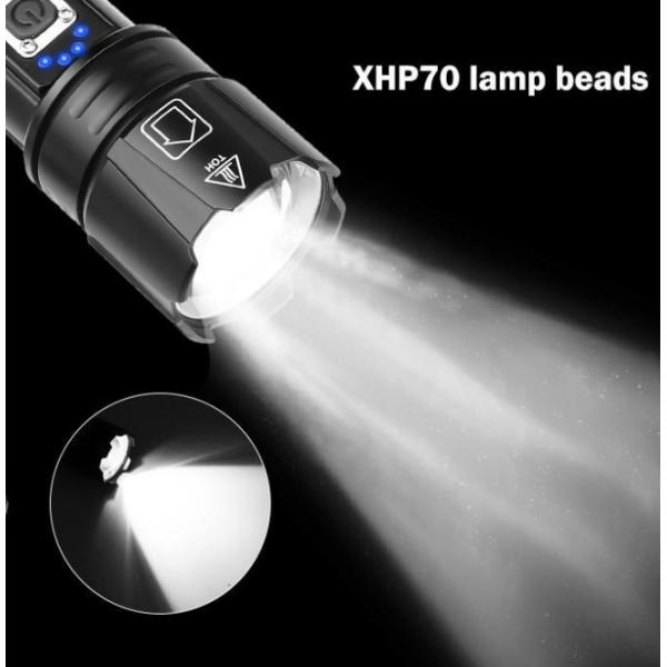 High Lumens LED Torch Flashlight Rechargeable For Outdoor Activity