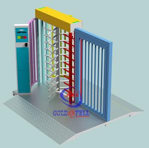 Customized Rfid Acess Control Full Height Turnstile Gate For Entrance And Exit