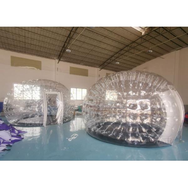 Airtight Igloo Transparent Inflatable Dome Tent With Led Light