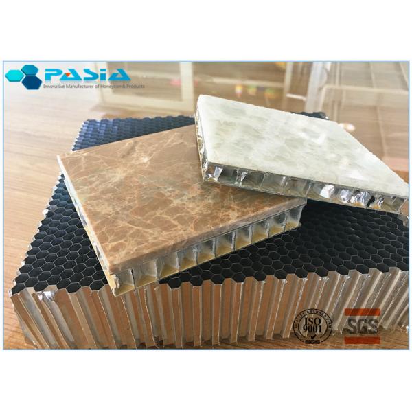 Indoor Decoration Marble Honeycomb Panels / Custom Composite Stone Cladding