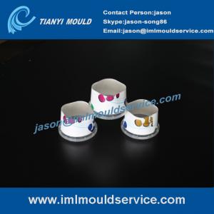  200ml thin wall IML food cups mould exporter,thin walls plastic container lids mould Manufactures