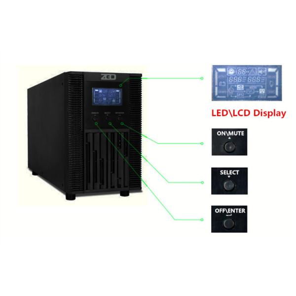 Single Phase 800W 1KVA High Frequency Online UPS For Data Center