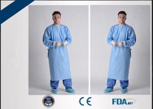 China Breathable Sterile Disposable Hospital Gown For Blood / Microbe Prevention on sale