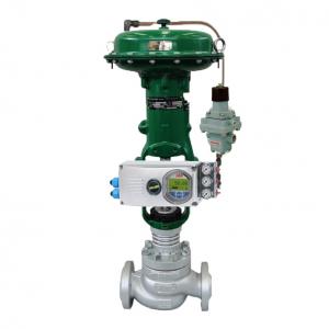  Chinese Brand Chuanyi Ball Control Valve Actuator With ABB V18345 Valve Positioner And Fisher 67CFR Regulator Manufactures