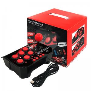  Wholesale Price 4-in-1 Retro Arcade Station USB Wired Rocker Fighting Stick Game Joystick Controller For Android TV Games Manufactures