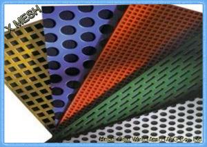  Round Hole Perforated Metal Mesh , PVC Coated Perforated Aluminum Sheet Metal Manufactures