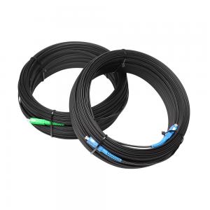  150m Fiber Optic Drop Cable , SC To SC Patch Cord G.657A For Outdoor Manufactures
