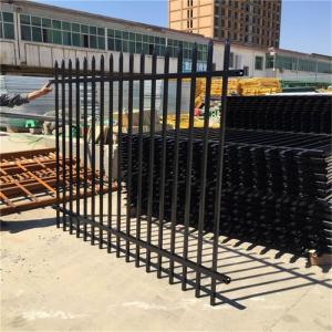  America 6 Foot 3x3 Galvanised Picket Steel Fence Garden Iron Fence Panels Manufactures