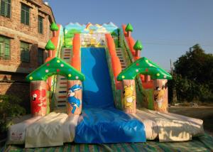  Good quality inflatable high dry slide inflatable animals forest colourful high dry slide Manufactures