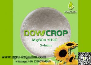 China DOWCROP HIGH QUALITY 100% WATER SOLUBLE HEPTA SULPHATE MAGNESIUM 99.5% WHITE 3-4MM CRYSTAL MICRO NUTRIENTS FERTILIZER on sale