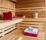 Red cedar and hemlock sauna wood for far infrared sauna room
