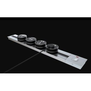  FGGP Popular Desktop Track Sockets/ Universal Kitchen Track Socket/ Power Socket Rail Outlet Manufactures