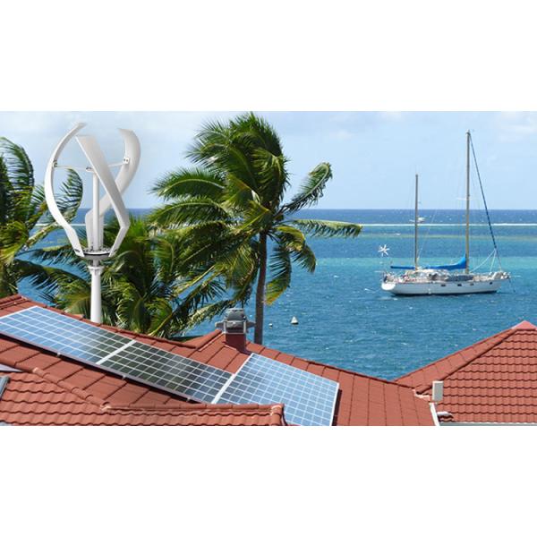 Small 200W Wind Turbine / Vertical Axis Wind Turbine Rated Rotor Speed 200rpm