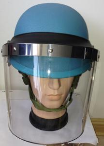  UN blue Stell  Mich 2000   bullet proof helmet  with visor for Military Police Manufactures