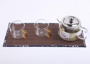 Custom Glass Tea Infuser Set SS Strainer / Microwave / Dishwashe Manufactures