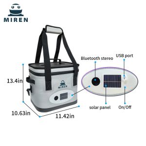 New Trend New Product! 24-Can Insulated Cooler Bag With Bluetooth Audio And