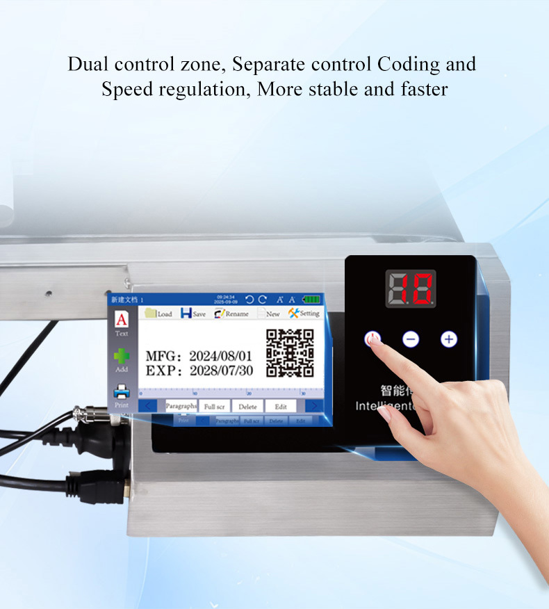 TIJ Inkjet Coder Conveyor with Coding Printer
