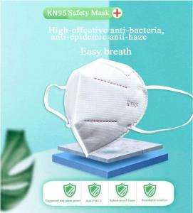 Disposable Medical Respirator Mask Folding Fabric Material With Ce Standard
