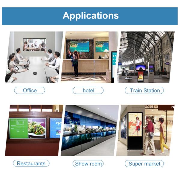 Wide Viewing Angle Outdoor Lcd Advertising Player 55" Wifi / Ethernet Connectivity