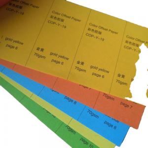 China Tracing Paper 55-150gsm Red/Yellow/Green/Pink Color Woodfree Offset Paper/Bond Paper on sale