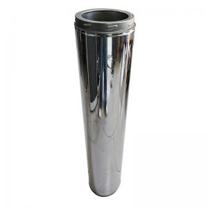  5 Inch Double Wall Flue Pipe Stainless Steel For Fireplace And Wood Stove Manufactures