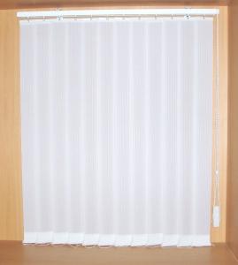 China 89mm polyester fabric vertical blinds with aluminum headrail and ball chain control on sale