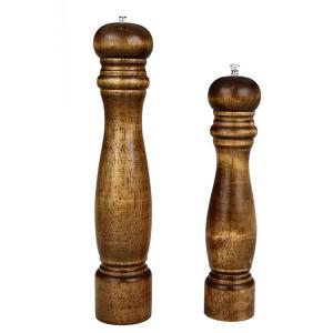 China Hand-Crafted Mini Wood Pepper Mill Kits Salt And Pepper Grinder Set Mill on sale