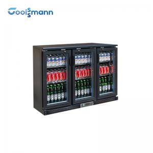  Digital Thermostat Beer Bottle Fridge Chiller , Glass Door Small Beer Fridge Cabinet Manufactures