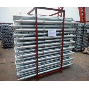 Portable Solar Energy System Foundation Customization with Helix Anchors Screw