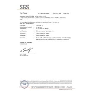 Shenzhen Jiangfan Communication Equipment Co., Ltd. Certifications