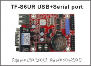 China TF-S6UR USB And Serial Port Single&Dual Color P10 Module Support Led Text Display Asynchronous Led Control Card on sale