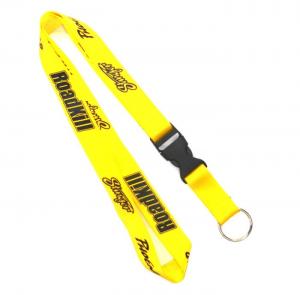 China Metal Ring Hook Trade Show Lanyards For Name Badges / Covered Button on sale
