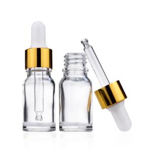 China 10ml  Transparent Bottle  For Essential Oil With Glass  Dropper  Manufacturers Hot Sale on sale
