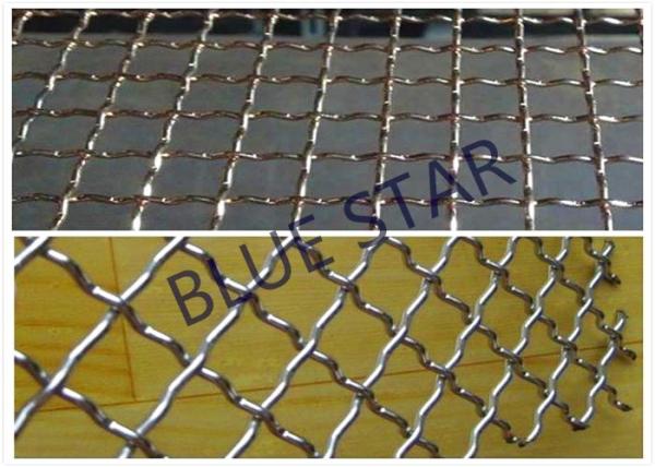 Galvanized / Carbon Steel Wire Mesh Single / Double Intermediate Weave Pattern