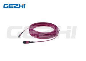  12Core Data Center Om4 Red Rose Round Mtp Mpo Optical Cable Patch Cord Manufactures