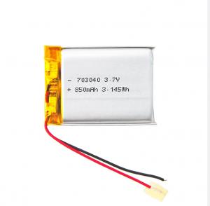  TW703040 Rechargeable 3.7v 850mah Lithium Polymer Battery KC CB Lipo Battery MSDS UN38.3 Manufactures