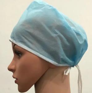 China Tasteless Medical Disposable Bouffant Cap SMS Surgical Caps For Doctors on sale