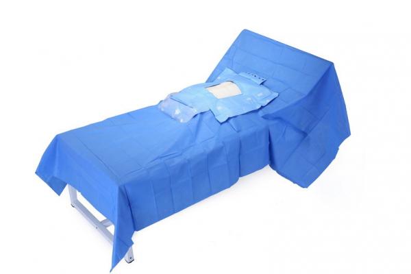 Quality OEM Medical Drape Hospital Lap Chole Drape SMMS Non Woven Fabric for sale