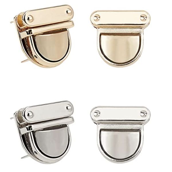 Wearproof Push Lock Closure Handbags Bag Snap Clasp Antirust