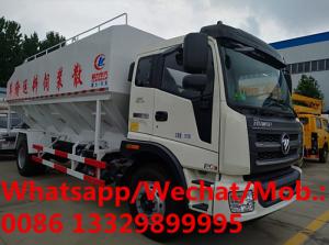  New FOTON AUMARK 4*2 RHD 220hp Euro 2 22cbm animal feed pellet vehicle for sale, farm-oriented bulk feed container truck Manufactures