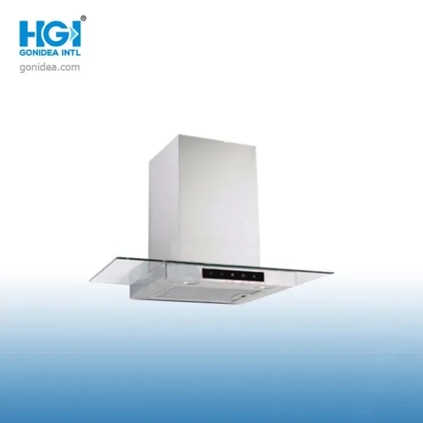 Kitchen Large Suction Top Side High Quality Tempered Glass Range Hood Th-9004