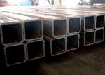 High Frequency Welding Hollow Steel Pipe , Steel Rectangular Tubing For Building