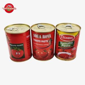 China 400g Canned Tomato Paste With Easy Open Lid Triple Concentrated on sale