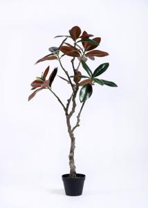  120cm Artificial Decorative Trees Magnolia , Realistic Fake Plants Plastic Leafs Life Like Manufactures