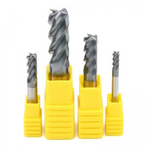  Nano Coated Carbide Square End Mill Fresa Cutter HRC60 High Hardness Manufactures