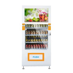 Buy cheap Snack Food Self Service Vending Machine Durable Metal Frame LED Lighting from wholesalers