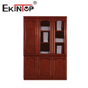 China Chinese Office Wooden Cabinet Storage Walnut Color File Cabinet Bookcase on sale