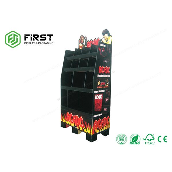 Colorful Printing Cardboard POP Displays Custom Design Retail Cardboard Shelf Floor Display